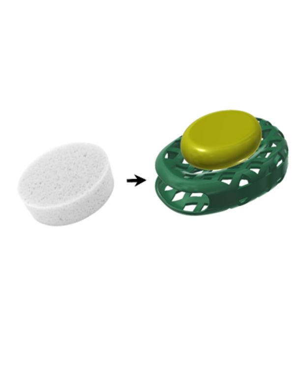 Sponge-Embedded Soap Dish